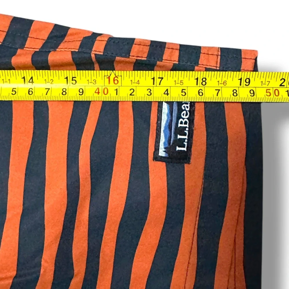 LL Bean Men's Vacationland Stretch Striped Swim Trunks 8
